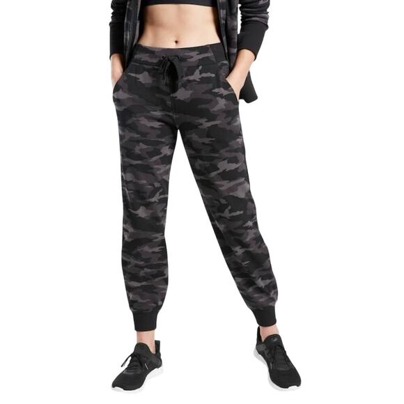 Athleta Triumph Dark Camo High Waist Ankle Jogger Sweatpants S - Picture 1 of 8